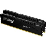 Kingston FURY DIMM 32 GB DDR5-6000 (2x 16 GB) Dual-Kit, Arbeitsspeicher schwarz, KF560C40BBK2-32, FURY Beast, INTEL XMP