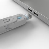 Lindy USB Typ A Port Schlüssel mit 4 Schlössern, Schloss Code Blau
