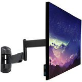 Lindy Verstellbare Display-Wandhalterung, Monitorhalterung schwarz, für Monitore bis 66 cm (26")