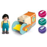 PLAYMOBIL 71774 JUNIOR: Spaßiges Müllsammelfahrzeug, Konstruktionsspielzeug 