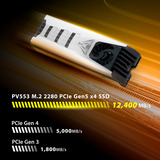 Patriot Viper PV553 4TB, SSD schwarz/weiß, PCIe 5.0 x4, NVMe 2.0, M.2 2280