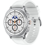 SAMSUNG Galaxy Watch8 Classic, Smartwatch weiß, 46mm, LTE, Hybrid-Armband