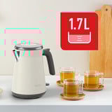 Tefal KI666A  Edelstahl, Wasserkocher beige/edelstahl, 2.400 Watt, 1,7 Liter