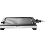 Bestron BBQ-Tischgrill, Elektro-Grillplatte schwarz/edelstahl, 2.000 Watt
