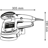 Bosch Exzenterschleifer GEX 34-125 Professional blau/schwarz, 340 Watt