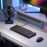 Corsair K55 CORE TKL, Gaming-Tastatur schwarz, DE-Layout, Rubberdome