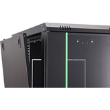 Digitus Wandgehäuse Dynamic Basic Serie - 600x600 mm (BxT), IT-Schrank schwarz, 16 Höheneinheiten