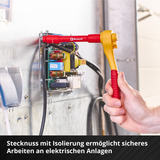 EINHELL E-Case Werkzeugkoffer Elektrik-VDE, 24-teilig, Werkzeug-Set rot/gelb, mit Werkzeug-Sortiment für Elektriker