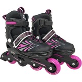 L.A. Sports Inline Skates Soft-Boot Stripes Gr. 37-41, Inline-Skates pink/schwarz, verstellbar