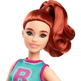Mattel Barbie Fashionista Puppe im Jersey-Oberteil und Faltenrock 