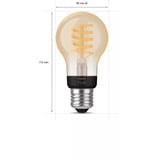 Philips HUE White Ambiance Filament Lampe E27 A60 550 lm, LED-Lampe 