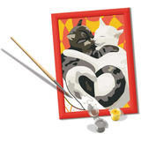 Ravensburger CreArt - Katzen-Liebe, Malen 