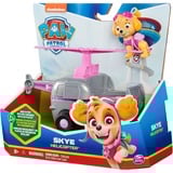 Spin Master Paw Patrol - Helikopter mit Skye-Figur, Spielfahrzeug grau/rosa