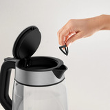 Tefal KI6058 Glas, Wasserkocher transparent/silber, 2.200 Watt, 1,7 Liter