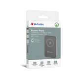 Verbatim Wireless Powerbank Charge 'n' Go 10.000mAh grau, Qi, PD 3.0, Quick Charge 3.0