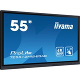 iiyama ProLite TE5512MIS-B3AG, Public Display schwarz (matt), UltraHD/4K, IPS, Touchscreen