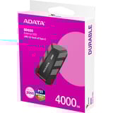 ADATA External SSD SD820 4 TB, Externe SSD schwarz/grau, USB-C 3.2 Gen 2 (10 Gbit/s)