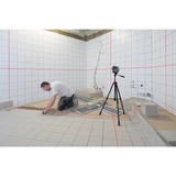 Bosch Professional Linienlaser GLL 3-80 C Professional + Baustativ BT 150, Kreuzlinienlaser blau/schwarz, mit roten Laserlinien, ohne Akku