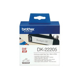 Brother Endlos-Etikett (Papier) DK-22205, Schriftband weiß