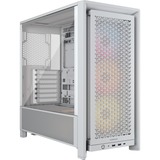 Corsair FRAME 4000D RS ARGB , Tower-Gehäuse weiß, Tempered Glass