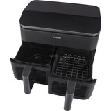 Cosori Heißluftfritteuse Dual Basket CAF-R901-AEU schwarz, 1.750 Watt, 2 Körbe je 4,25 Liter, mit Sichtfenster