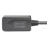 Digitus Aktives USB 2.0 Verlängerungskabel, 5 Meter schwarz, Repeater Kabel