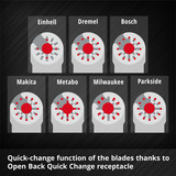 EINHELL Multitool-Set 70-teilig, in XXL-PLUS-CASE, Sägeblatt-Satz für Multifunktionswerkzeuge