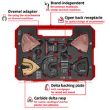 EINHELL Multitool-Set 70-teilig, in XXL-PLUS-CASE, Sägeblatt-Satz für Multifunktionswerkzeuge