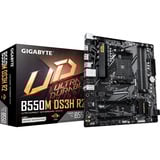 GIGABYTE B550M DS3H R2, Mainboard schwarz/grau