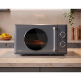 Medion MD100119 Life Retro, Mikrowelle grau