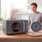 Medion MD100119 Life Retro, Mikrowelle grau