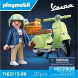 PLAYMOBIL 71621 1969 Vespa 150 Sprint Veloce, hellgrün, Konstruktionsspielzeug 