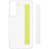 SAMSUNG Slim Strap Cover, Handy weiß/gelb, Samsung Galaxy S21 FE