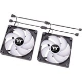 Thermaltake CT140 ARGB Sync PC Cooling Fan, Gehäuselüfter schwarz, 2er Pack