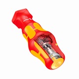 Wera 827 T i Kraftform Turbo Handhalter, Schraubendreher rot/gelb, für Wera VDE-Wechselklingen