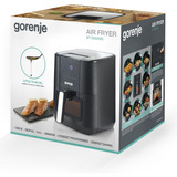 gorenje Heißluftfritteuse AF1350DWB schwarz, 1.350 Watt, Korb 5,4 Liter, mit Sichtfenster