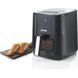 gorenje Heißluftfritteuse AF1350DWB schwarz, 1.350 Watt, Korb 5,4 Liter, mit Sichtfenster