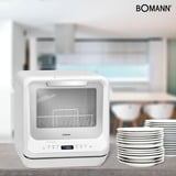 Bomann TSG 5701, Spülmaschine weiß, 42