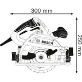 Bosch Handkreissäge GKS 55+ GCE Professional blau, 1.350 Watt, L-BOXX, Führungsschiene FSN 1400