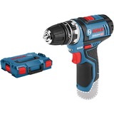 Bosch Professional Akku-Bohrschrauber GSR 12V-15 FC Professional, 12Volt blau/schwarz, 2x Li-Ionen Akku 2,0Ah, in L-BOXX