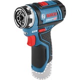 Bosch Professional Akku-Bohrschrauber GSR 12V-15 FC Professional, 12Volt blau/schwarz, 2x Li-Ionen Akku 2,0Ah, in L-BOXX