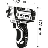 Bosch Professional Akku-Bohrschrauber GSR 12V-15 FC Professional, 12Volt blau/schwarz, 2x Li-Ionen Akku 2,0Ah, in L-BOXX
