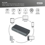 Digitus DA-71158 USB M.2 SSD , Laufwerksgehäuse aluminium, NVMe 40Gbps USB 4.0