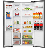 Hisense RS3P558NEFD, Side-by-Side edelstahl (dunkel)