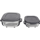 Ninja CRISPi 4-in-1 tragbare Glas-Heißluftfritteuse "Salbei" graugrün/transparent, 1.700 Watt, 2 Körbe 1,4 und 3,8 Liter