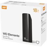 WD Elements Desktop 18 TB, Externe Festplatte schwarz, Micro-USB-B 3.2 Gen 1 (5 Gbit/s)