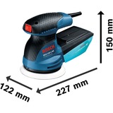 Bosch Exzenterschleifer GEX 125-1 AE Professional blau/schwarz, Koffer, 250 Watt