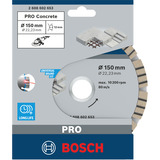 Bosch Professional PRO Concrete Diamanttrennscheibe, Ø 150mm Bohrung 22,23mm