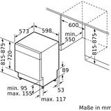 Bosch SMU6ECS12E Serie 6, Spülmaschine edelstahl (gebürstet)