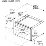 Bosch Universalpodest WMZPW20W, Untergestell weiß